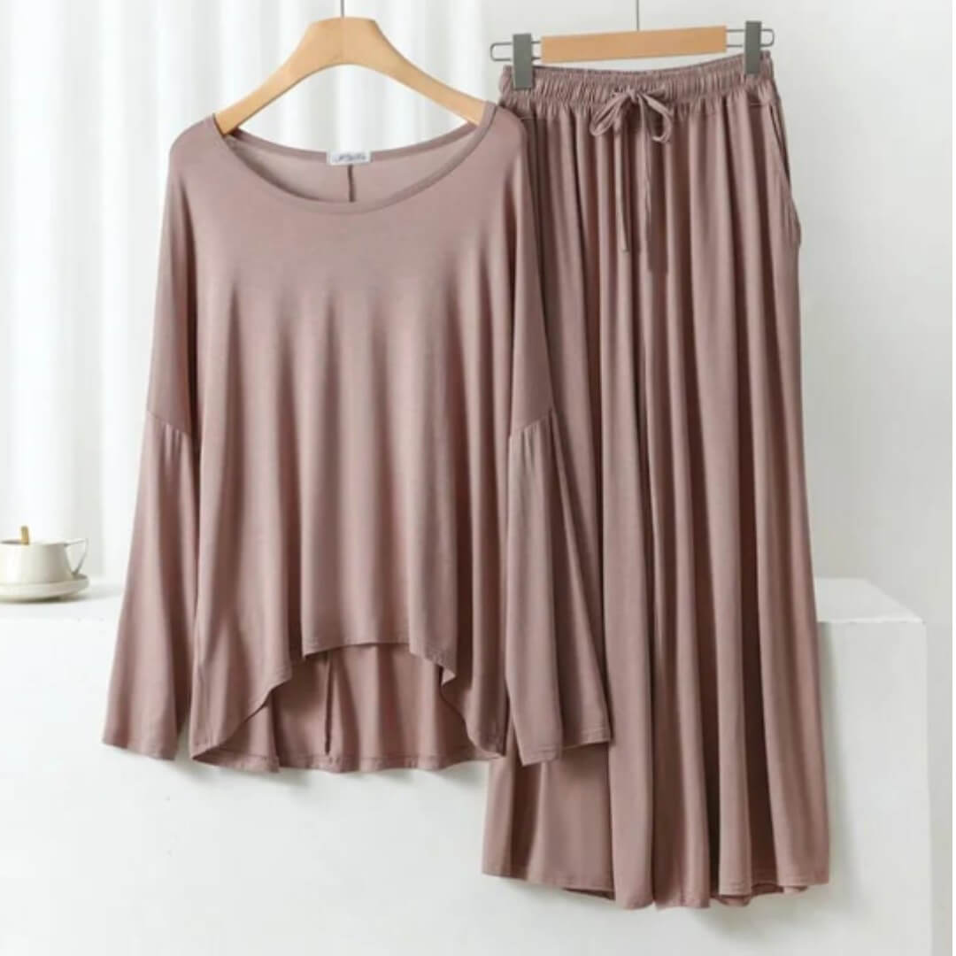 Beige Loose Sleeves Style Shirt with Beige Pajama (CN-NW-010)
